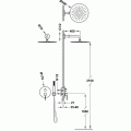 res Study Exclusive Zestaw natryskowy z baterią podtynkową Rapid-Box 26228004GR Grafit schemat
