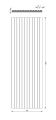 VHCT beton architektoniczny panel 3D PB 57 Loren 135 x 45,6 x 3 cm schemat