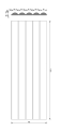 VHCT beton architektoniczny 3D PB 61 Nebula 135 x 49,8 x 3,7 cm schemat