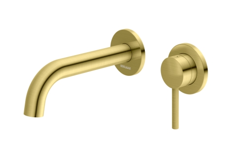 KOHLMAN Axel Brudhed Gold kompletna podtynkowa bateria umywalkowa Szczotkowane Złoto QW180AGDB