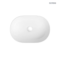 Oltens Lom Thin umywalka 45x30 cm nablatowa z powłoką SmartClean biała 40827000