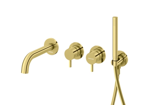 KOHLMAN Axel Gold podtynkowy zestaw wannowy z wylewką wannową QW260AGD230