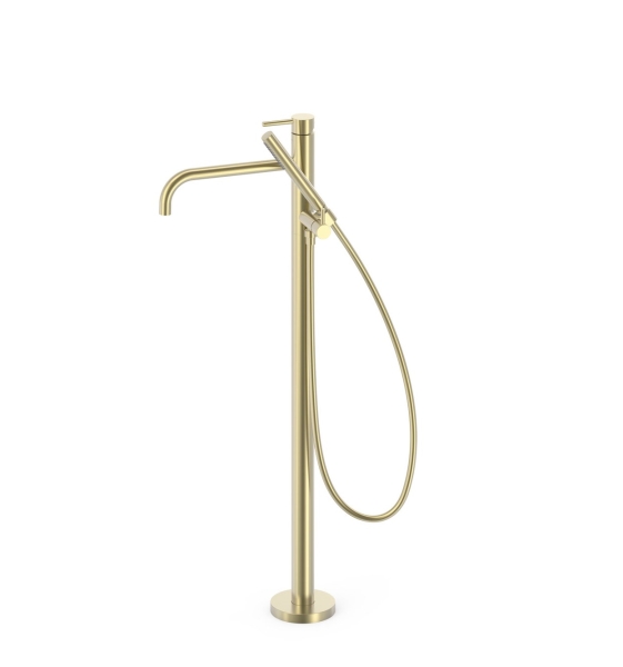 Tres Study Exclusive bateria wannowo-prysznicowa stojąca Cava Zloty 26247005CA