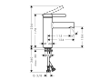 hansgrohe Zesis S 100 CoolStart z kompletem odpływowym Push-Open 74724670 Czarny Matowyschemat