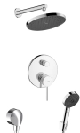 hansgrohe Zesis S kompletny prysznicowy zestaw podtynkowy z deszczownicą  Activera 240 1jet Chrom Połysk  