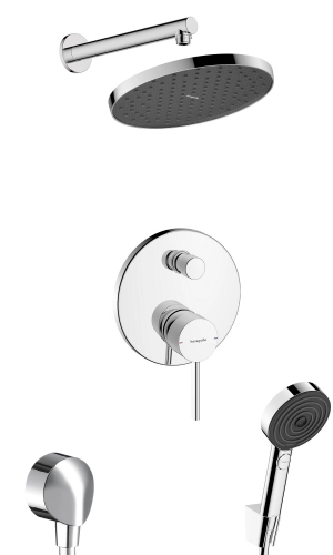 hansgrohe Zesis S kompletny prysznicowy zestaw podtynkowy z deszczownicą Activera 240 1jet Chrom Połysk