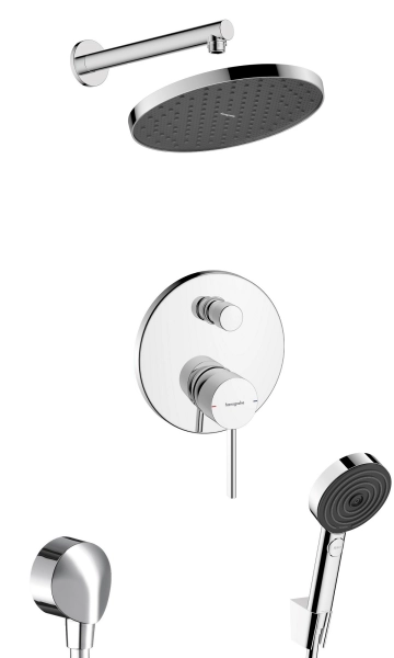 hansgrohe Zesis S kompletny prysznicowy zestaw podtynkowy z deszczownicą  Activera 240 1jet Chrom Połysk  