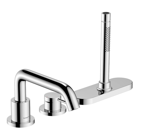 hansgrohe Tecturis  S  3-otworowa bateria wannowa  73447000 Chrom Połysk