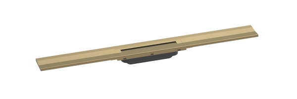 hansgrohe RainDrain Flex element zewnętrzny odpływu 800 z możliwością przycięcia i do montażu w podłodze przy ścianie Brąz  Szczotkowany 