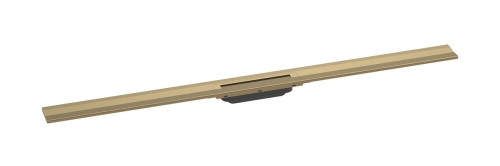 hansgrohe RainDrain Flex element zewnętrzny odpływu 1200 z możliwością przycięcia i do montażu w podłodze przy ścianie Brąz Szczotkowany