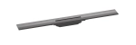 hansgrohe RainDrain Flex element zewnętrzny odpływu 800 z możliwością przycięcia i do montażu w podłodze przy ścianie Czarny Chrom Szczotkowany  