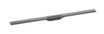 hansgrohe RainDrain Flex element zewnętrzny odpływu 1200 z możliwością przycięcia i do montażu w podłodze przy ścianie Czarny Chrom  Szczotkowany 