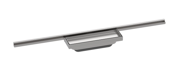 hansgrohe RainDrain Minimalistic element zewnętrzny odpływu 700 , montaż przyścienny Stal szlachetna 56219000