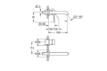 Grohe Essence bateria umywalkowa do montażu podtynkowego element zewnętrzny 29192DC1 Stal Szczotkowana schemat