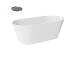 Besco Deeva wolnostojąca wanna akrylowa 180x80 cm + korek wannowy Gun metal + dostawa gratis !    