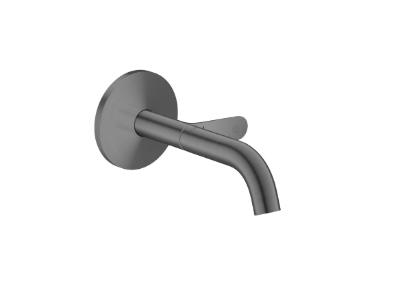 AXOR One Select bateria umywalkowa ścienna podtynkowa , wylewka 16 cm Czarny Chrom Szczotkowany 48180340