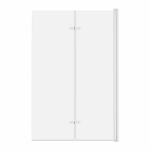 Parawan Nawannowy 2-Panelowy Składany Jeziorak 120 cm Biały (SPW-002-120BI) 