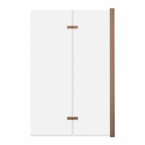 Parawan Nawannowy 2-Panelowy Składany Jeziorak 120 cm Miedź Szczotkowana SPW-002-120MSZ