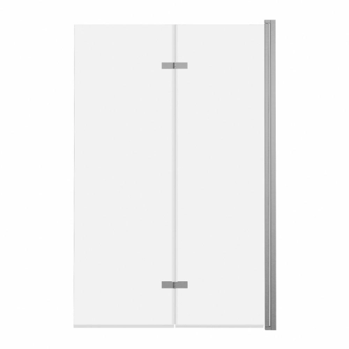 Parawan Nawannowy 2-Panelowy Składany Jeziorak 100 cm Nikiel Szczotkowany SPW-002-100NSZ