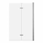 Parawan Nawannowy 2-Panelowy Składany Jeziorak 120 cm Nikiel Szczotkowany SPW-002-120NSZ