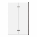 Parawan Nawannowy 2-Panelowy Składany Jeziorak 120 cm Grafit Szczotkowany SPW-002-120GSZ