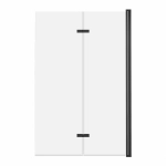 Parawan Nawannowy 2-Panelowy Składany Jeziorak 120 cm Czarny  SPW-002-120CZ 