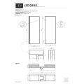 Parawan Nawannowy 2-Panelowy Składany Jeziorak 120 cm Czarny SPW-002-120CZ schemat