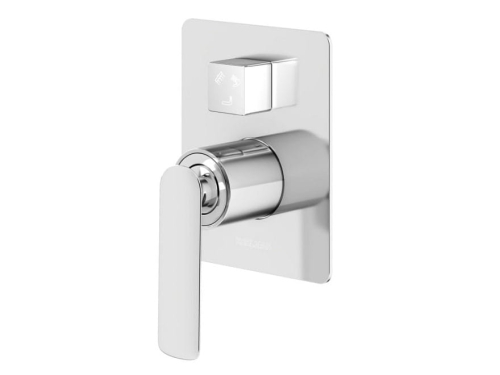 KOHLMAN Experience podtynkowa bateria  natryskowo-wannowa z 3 drożna wody QW211E chrom połysk