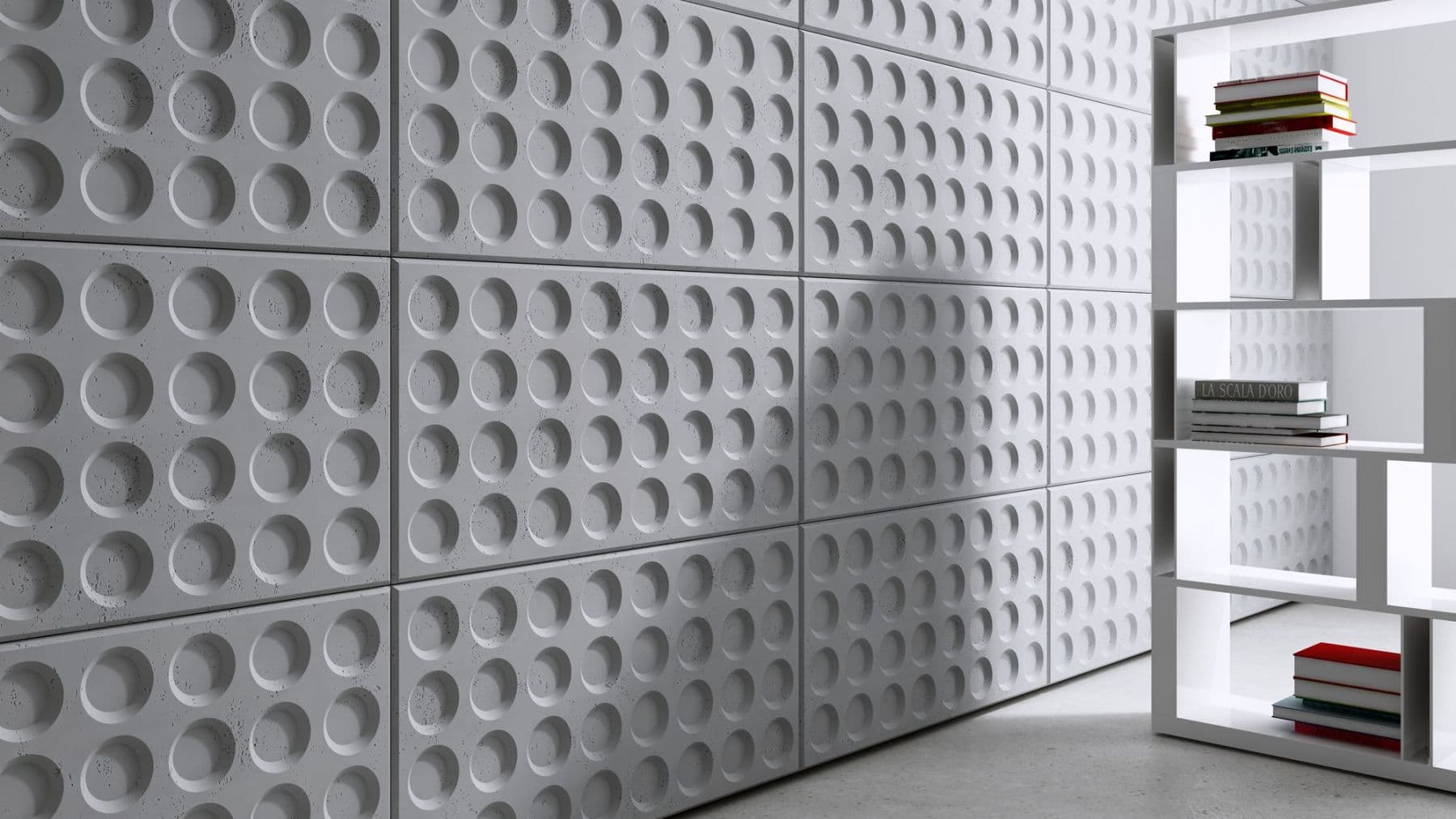 VHCT Beton architektoniczny 3D o wymiarze 120 x 60 x 3 cm model PB28 Hollis