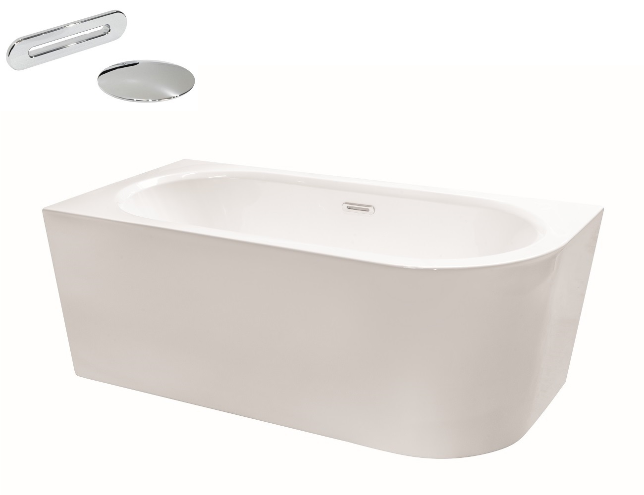Przelew szczelinowy Slim Chrom wanna Besco Avita A-Line 160