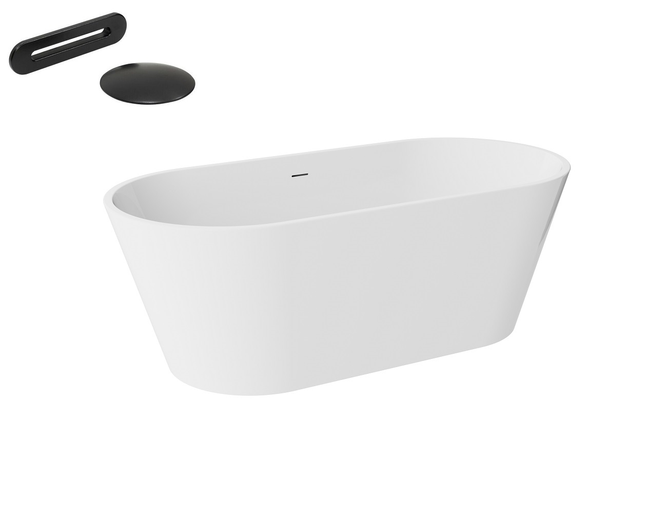 Przelew szczelinowy Ultra Slim czarny mat Besco Deeva