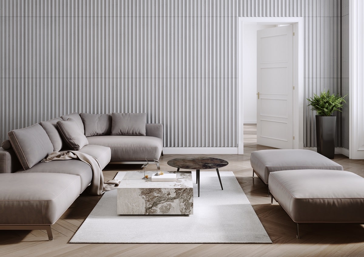 VHCT beton architektoniczny panel 3D PB 60 Avola 135 x 52,3 x 3,6 cm
