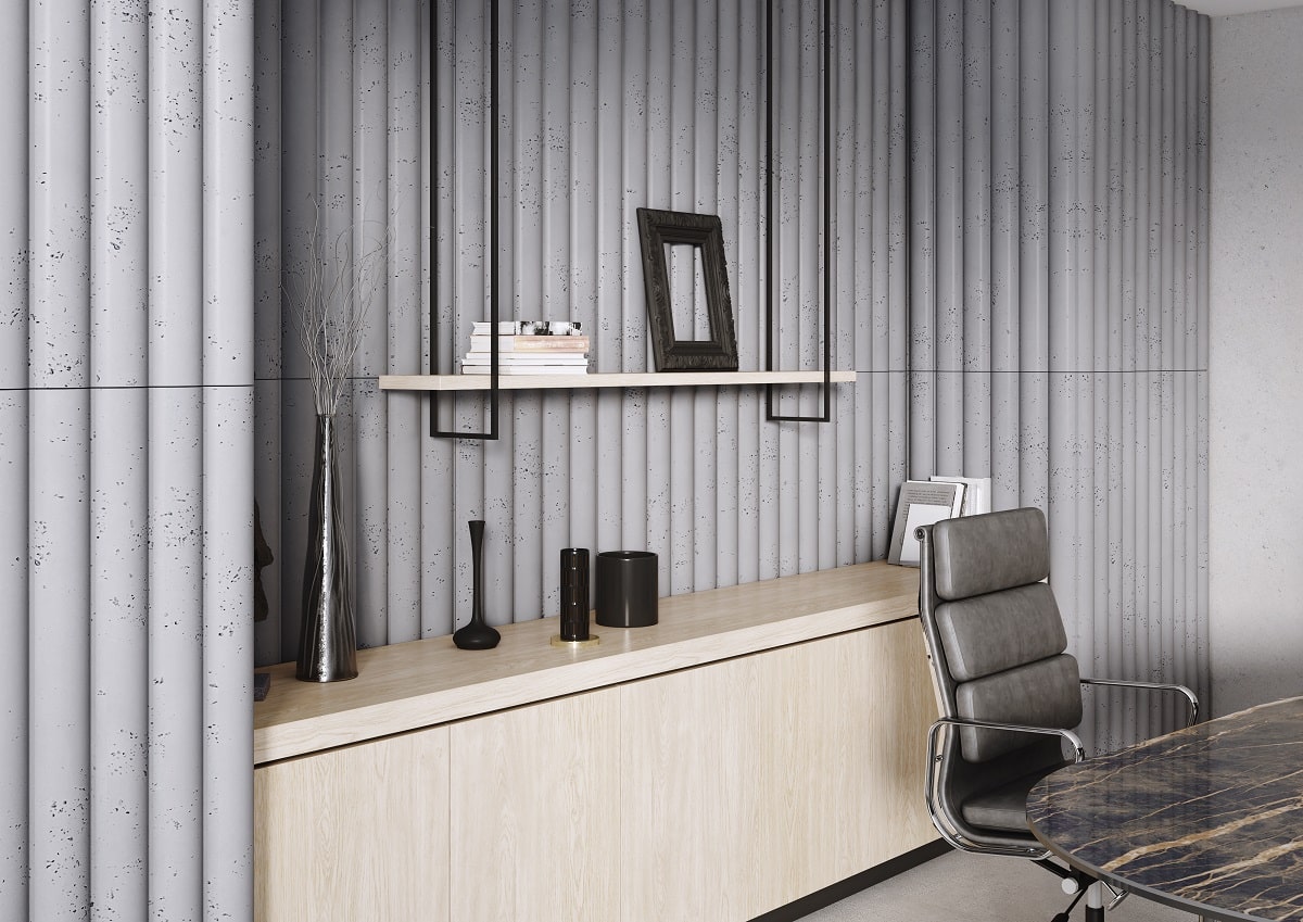 VHCT beton architektoniczny panel 3D PB 61 Nebula 135 x 49,8 x 3,7 cm
