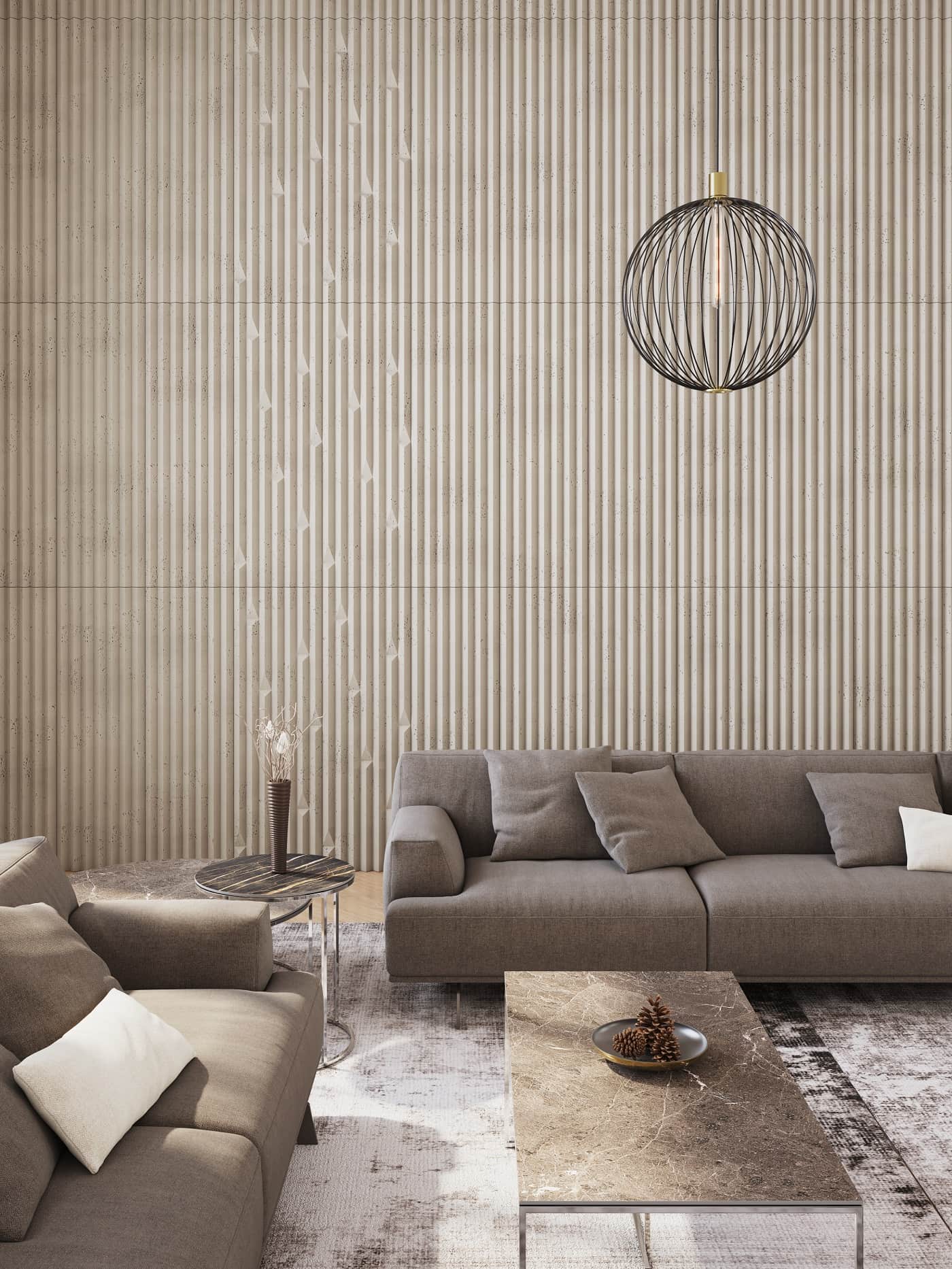 VHCT beton architektoniczny panel 3D PB 63 Lumina 135 x 49,8 x 3,5 cm