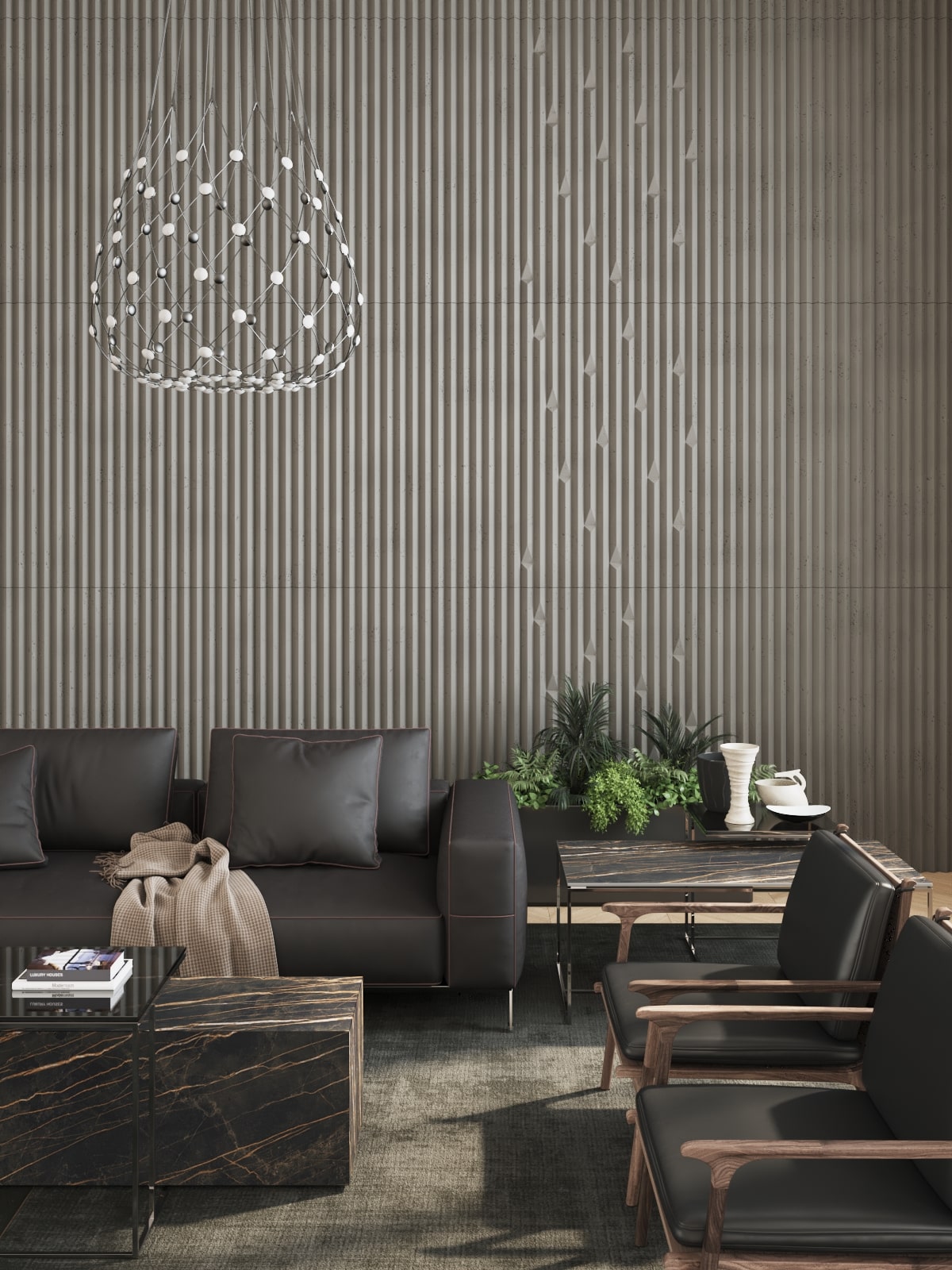 VHCT beton architektoniczny panel 3D PB 63 Lumina 135 x 49,8 x 3,5 cm