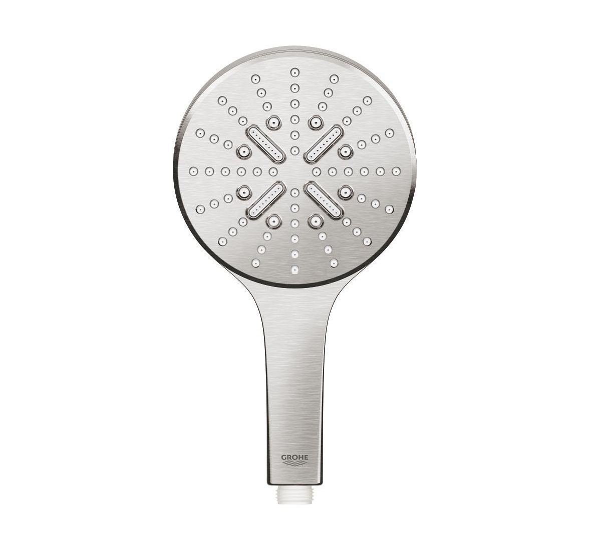 Słuchawka prysznicowa Grohe Rainshower SmartActive stal szczotkowana front