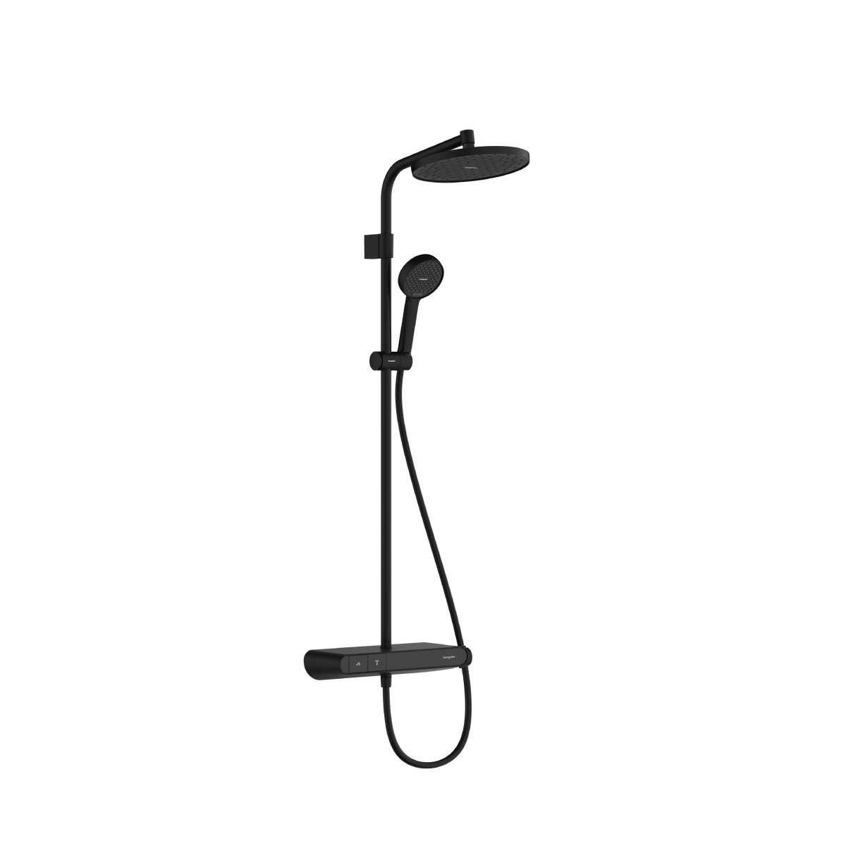 hansgrohe Activera S Komplet prysznicowy 240 1jet EcoSmart z termostatem ShowerTablet Select 360 Varia 28638670 Czarny Mat