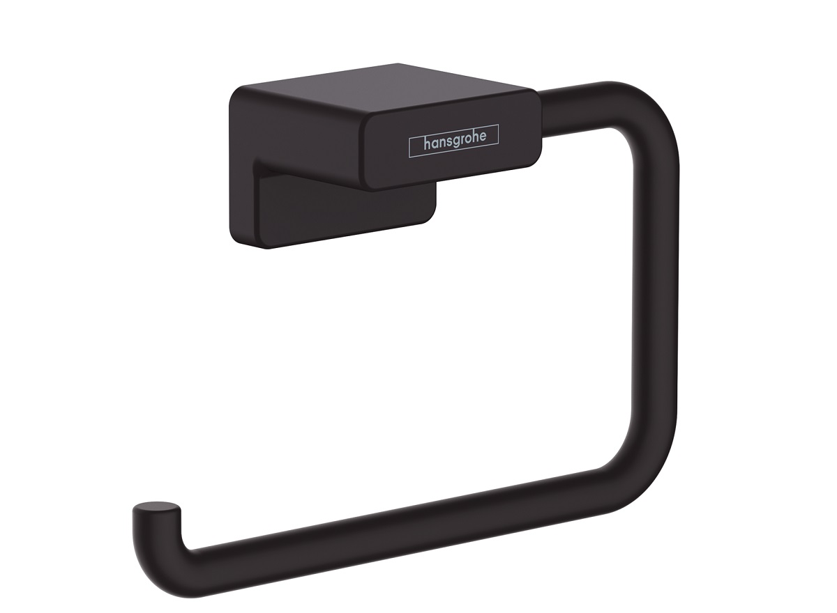 hansgrohe AddStoris uchwyt na papier toaletowy Czarny Mat 41771