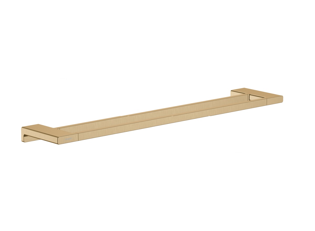 hansgrohe AddStoris Q wieszak 65 cm na ręcznik kąpielowy podwójny Brąz Szczotkowany 41743140