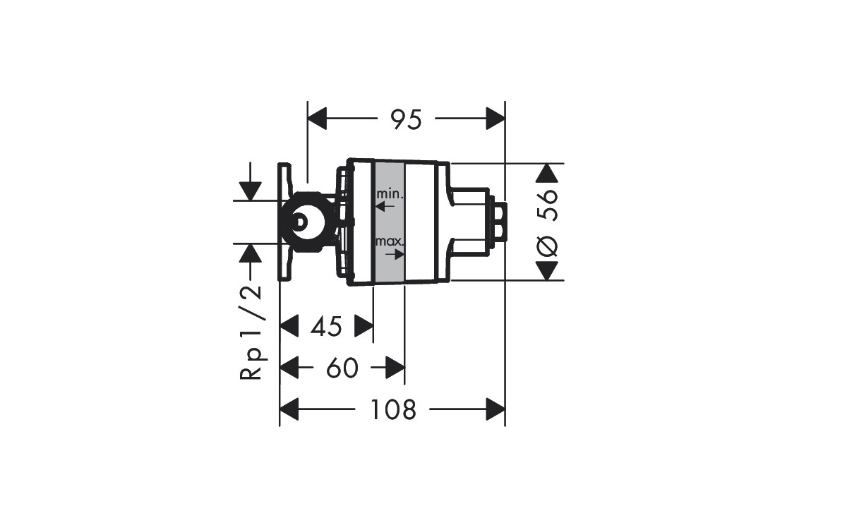 hansgrohe Zestaw podstawowy z mieszaczem do Bidetta UE 29239180 schemat