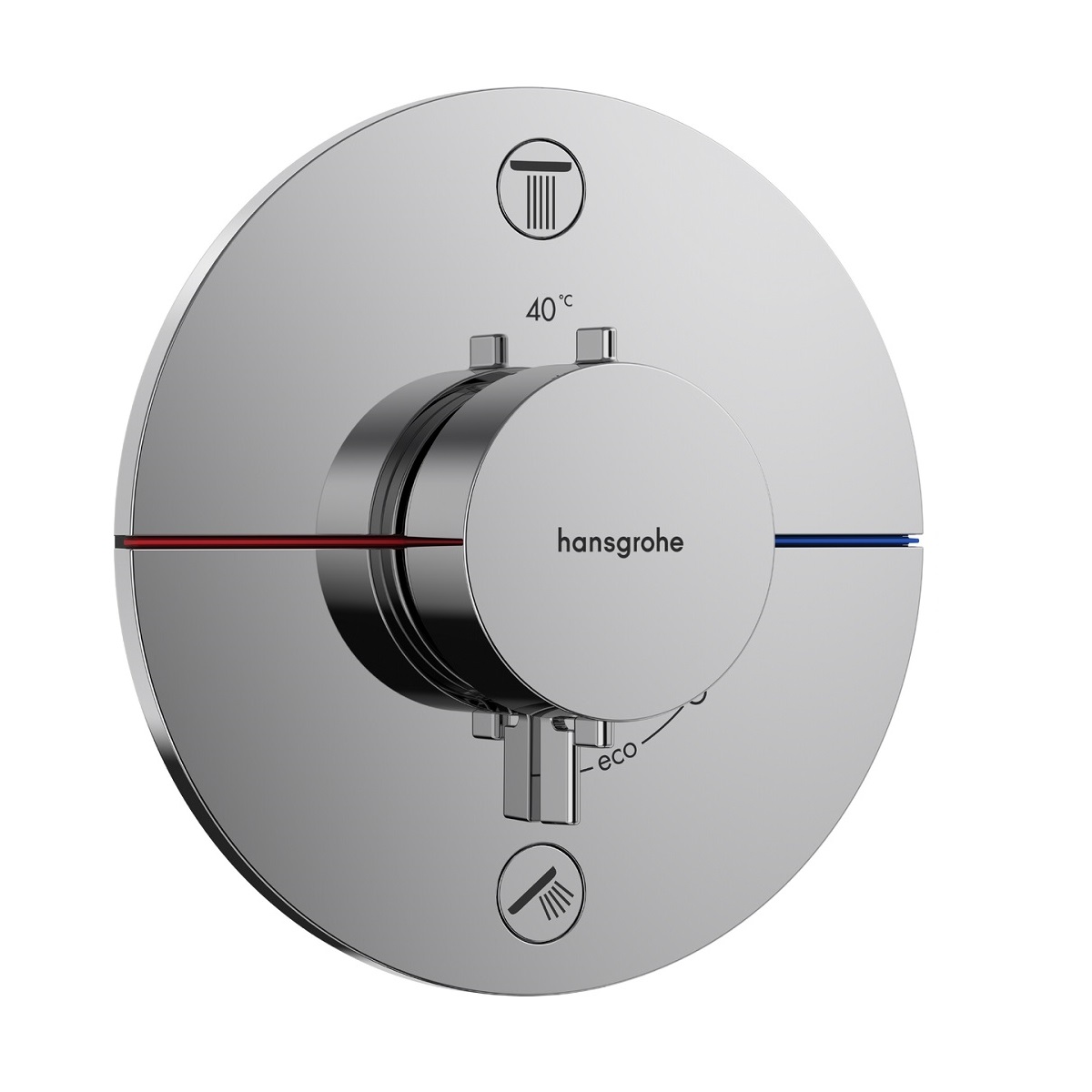 hansgrohe ShowerSelect Comfort S bateria termostatyczna do montażu podtynkowego, element zewnętrzny
