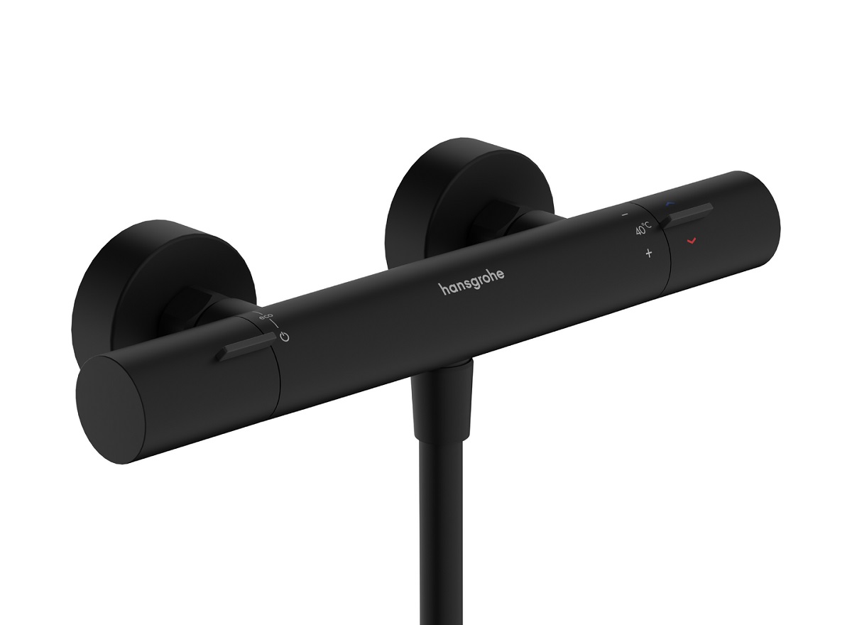 hansgrohe  Ecostat Fine bateria prysznicowa termostatyczna  Czarny Mat 13324670