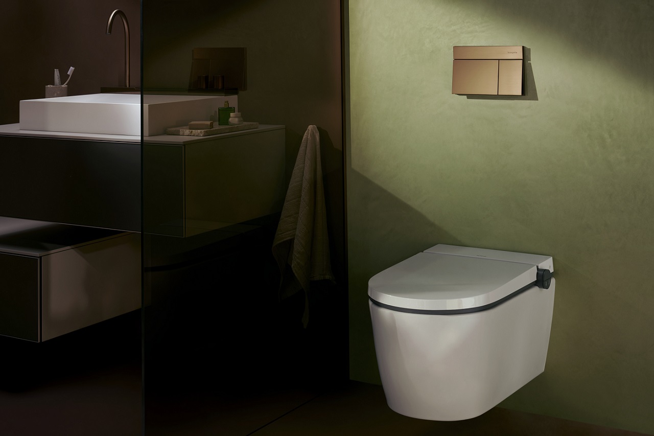LavaPura Element S Miska wisząca WC z funkcją bidetu AquaHelix Flush, SmartClean, HygieneEffect  63021450