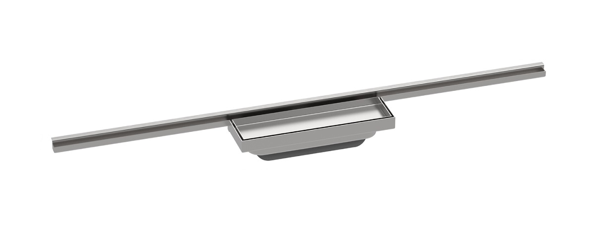 hansgrohe RainDrain Minimalistic element zewnętrzny odpływu 800 , montaż przyścienny Stal szlachetna 56220000