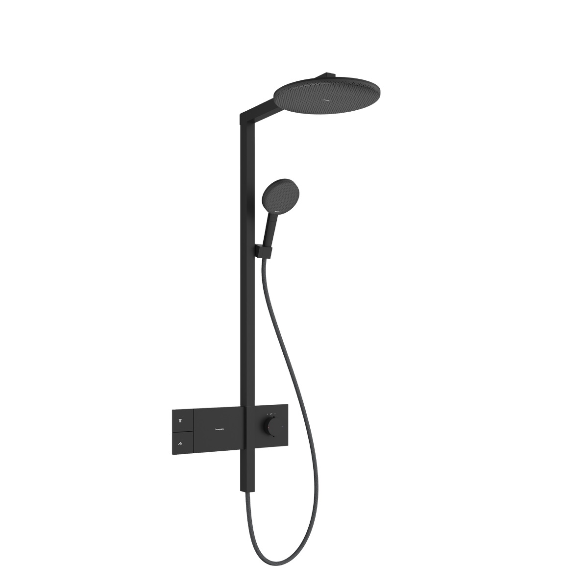 hansgrohe Raindance Alive S Komplet prysznicowy 300 1jet EcoSmart z termostatem ShowerSelect Comfort  Czarny Mat 24583670
