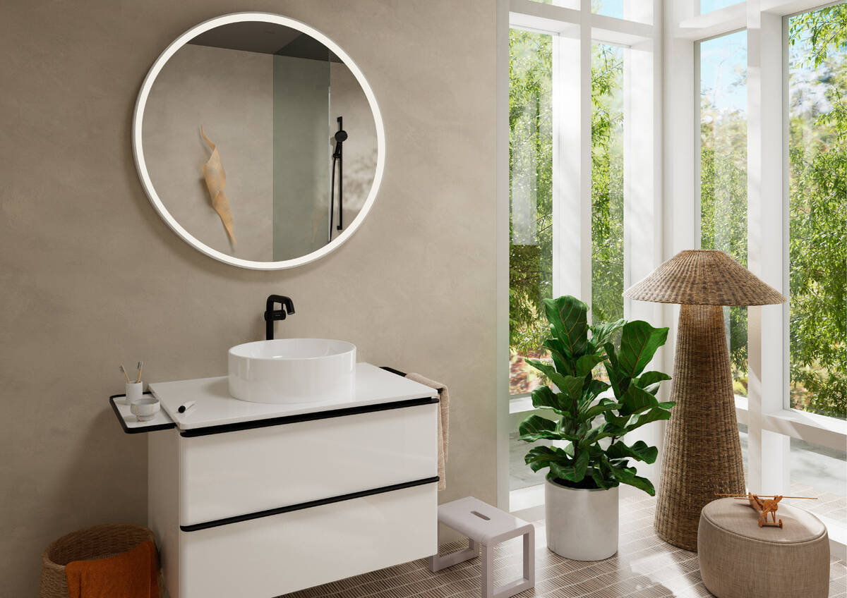 hansgrohe Tecturis S 240 Fine bateria umywalkowa  CoolStart EcoSmart+ z  kompletem odpływowym czarny mat 73370670