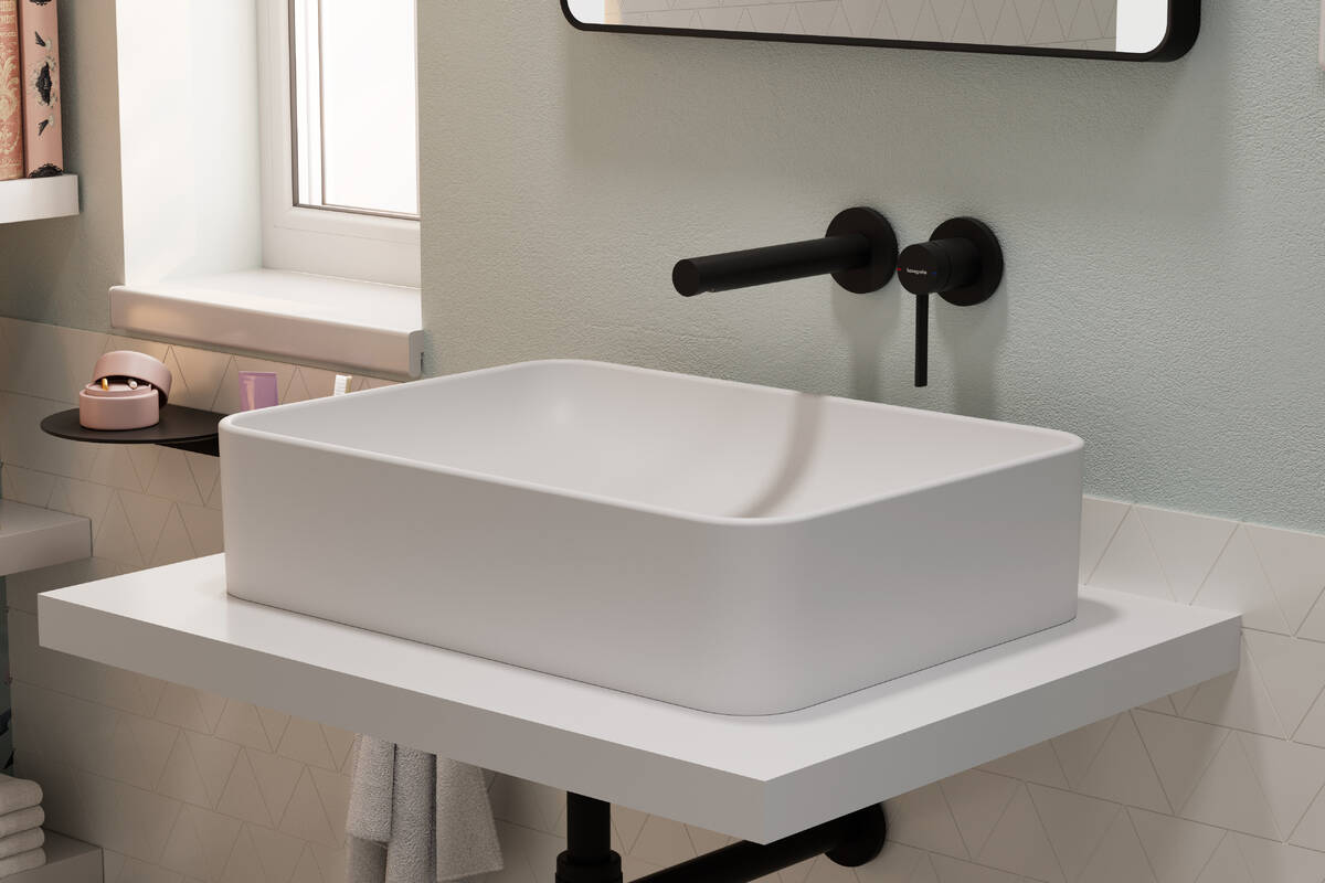 hansgrohe Zesis S bateria umywalkowa podtynkowa ścienna 74750670 Czarny Matowy