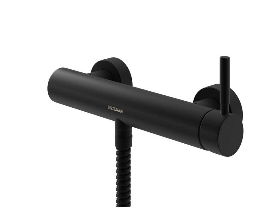 KOHLMAN Roxin Black bateria prysznicowa  czarny mat QW120RB