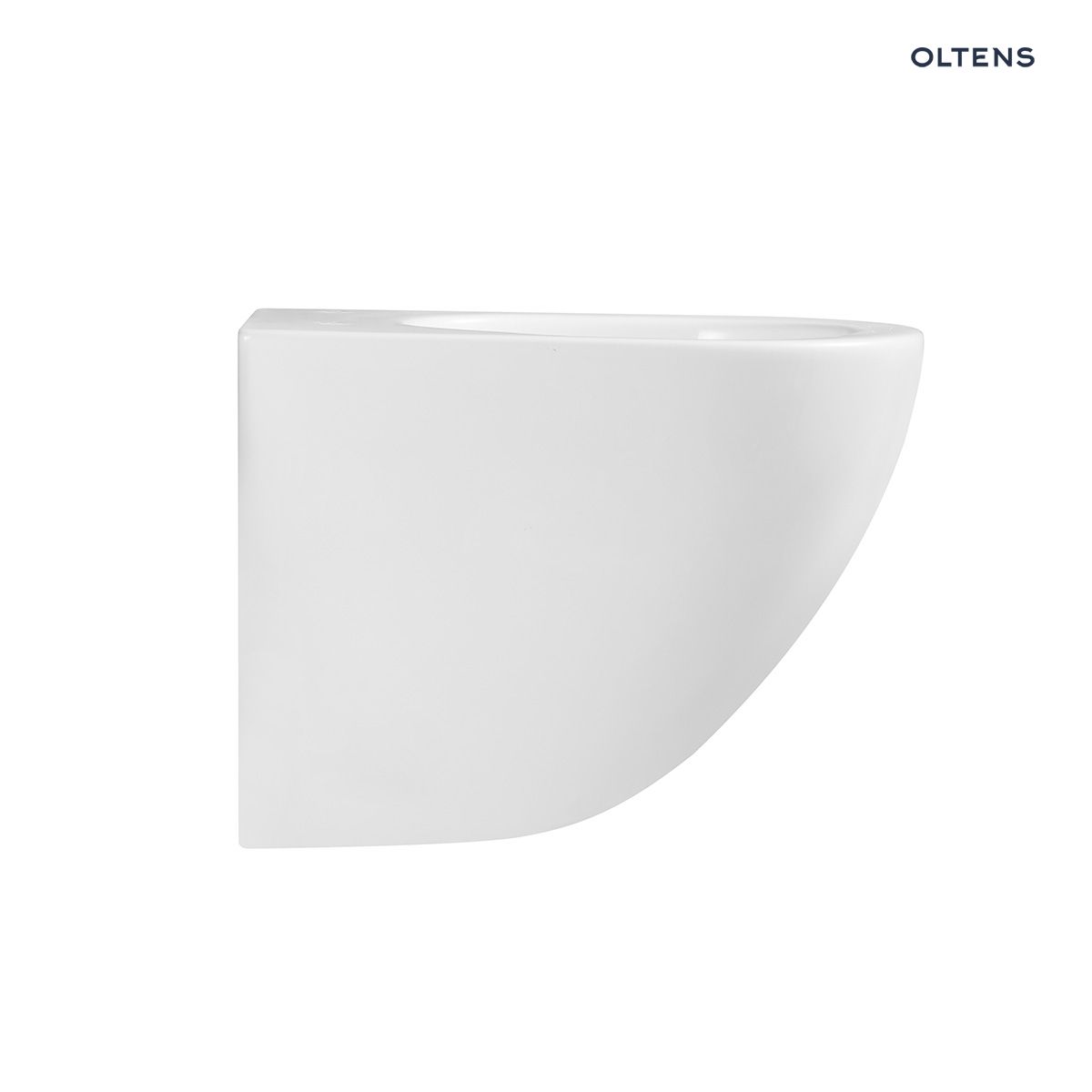 Zestaw Oltens Hamnes OneForm Kort Stille PureRim 42554000 – miska WC wisząca z deską wolnoopadającą, biały połysk