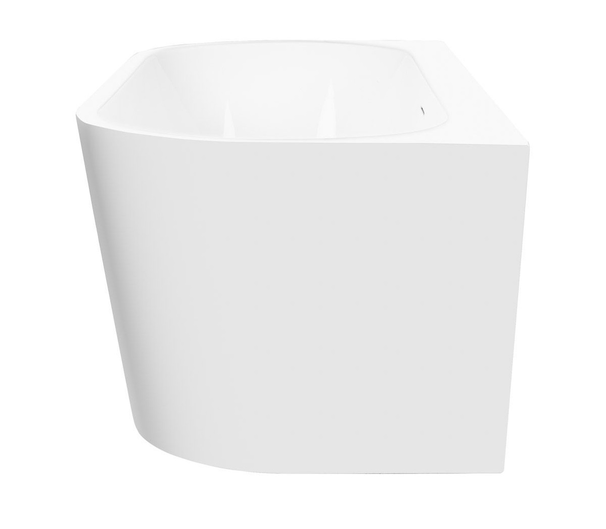 Oltens Hulda wanna wolnostojąca 170x80 cm przyścienna biały połysk 12021000